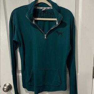 PINK Victoria's Secret Deep Teal Women's Cowl Sweater